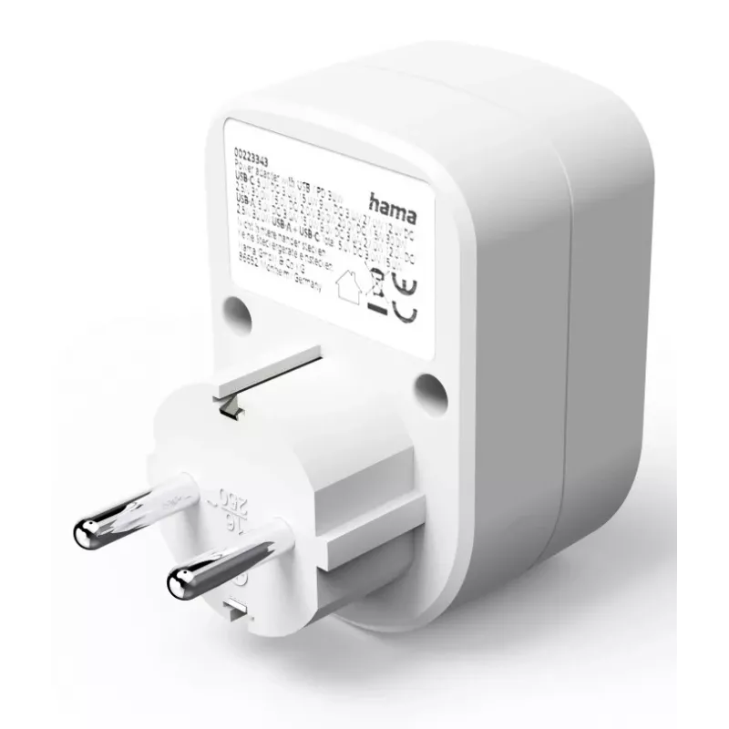 Hama 00223343 stroomverlenging 1 AC-uitgang binnen wit