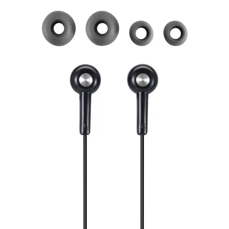 Hama Gloss II hoofdtelefoon bedraad in-ear muziek zwart, donkergrijs