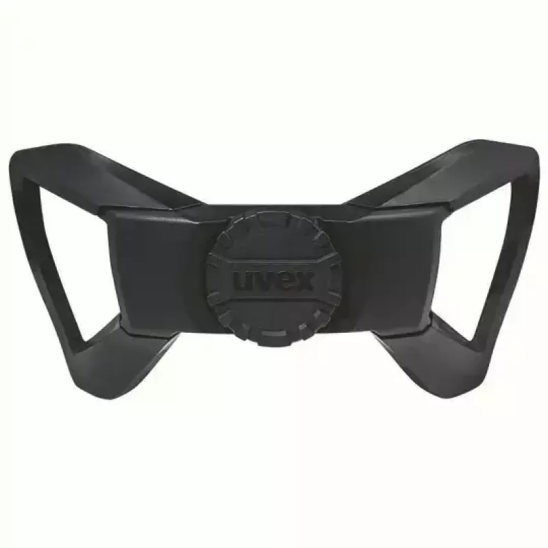 Veiligheidshelm UVEX 9731333 — HDPE-kunststof, rood, verstelbaar 51–65 cm