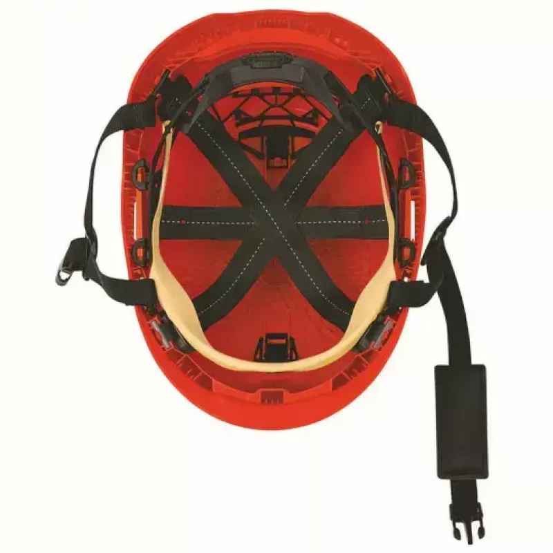 Veiligheidshelm UVEX 9731333 — HDPE-kunststof, rood, verstelbaar 51–65 cm
