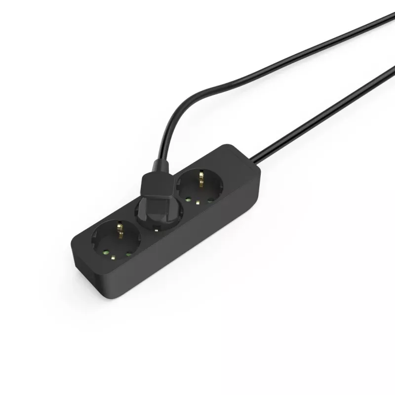 Hama 00223012 3-voudige stekkerdoos met verhoogde aanraakbeveiliging, zwart
