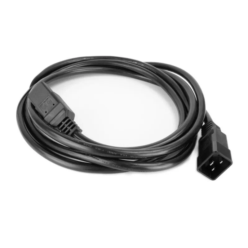 Netkabel ACT C20–C21 IEC60320 zwart 1 m, 250 V 16 A