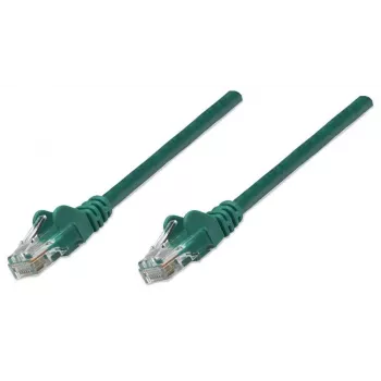 Intellinet netwerk-patchkabel, Cat5e, 3 m, groen, CCA, U/UTP, PVC, RJ45, vergulde contacten, zonder vergrendeling, met trekontlasting, levenslange garantie
