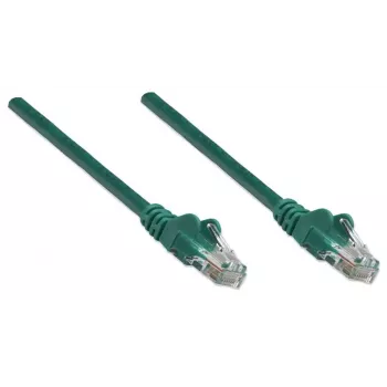 Intellinet netwerk-patchkabel, Cat5e, 3 m, groen, CCA, U/UTP, PVC, RJ45, vergulde contacten, zonder vergrendeling, met trekontlasting, levenslange garantie