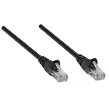 Intellinet netwerk-patchkabel, Cat5e, 3m, zwart, CCA, U/UTP, PVC, RJ45, vergulde contacten, vergrendelingsbescherming, aangegoten knikbescherming, levenslange garantie
