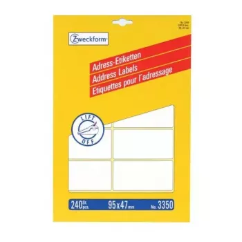 Zelfklevende etiketten Avery 3350 afgeronde rechthoek