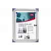 Nobo extra platte magnetische afsluitbare infobord 1XA4, wit, aluminium, 1 x A4, schuifdeur, glas, 821 g