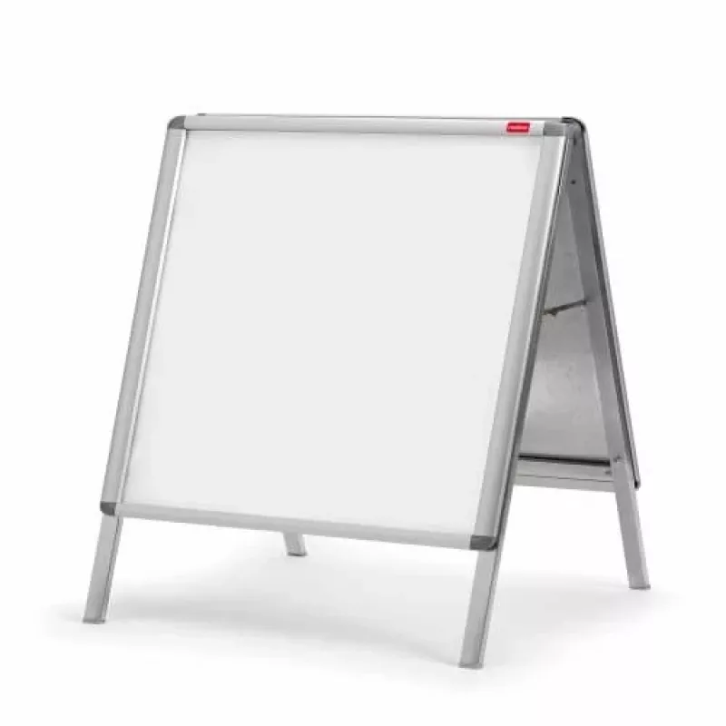 Nobo Essence A2 A-frame stoepbord, zilver, aluminium, 485 mm, 850 mm