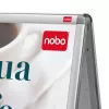Nobo Essence A2 A-frame stoepbord, zilver, aluminium, 485 mm, 850 mm