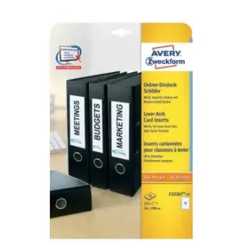Avery Zweckform C32267-25 ordneretiketten 54 x 190 mm, wit