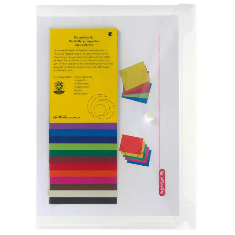 Ordner Herlitz 10657930 van polypropyleen (PP), transparant, A4