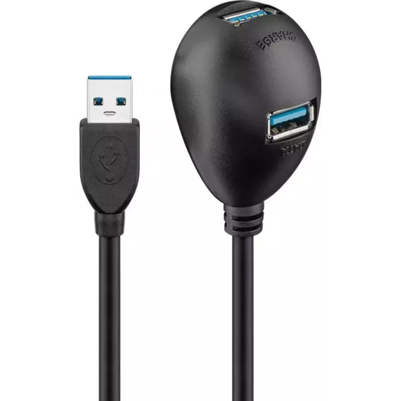 USB 3.0-verlengkabel Goobay 95918 zwart