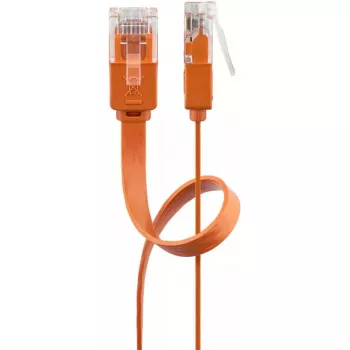 Platte patchkabel Goobay CAT 6 U/UTP oranje 1,5 m