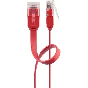 Goobay CAT 6 platte patchkabel U/UTP rood 2 m