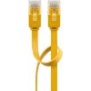 Wentronic RJ-45 CAT6 2m patchkabel, stekker/stekker, U/UTP, geel (96414)