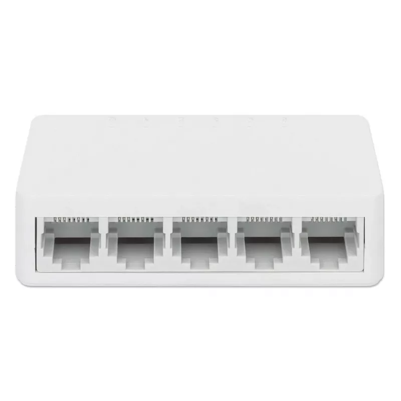 Manhattan 5-poorts Fast Ethernet-switch, kunststof, drie jaar garantie, doos