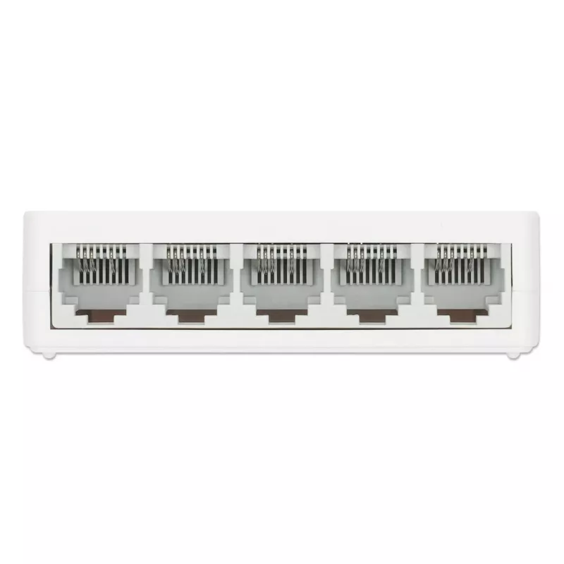 Manhattan 5-poorts Fast Ethernet-switch, kunststof, drie jaar garantie, doos