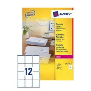 Zelfklevende etiketten Avery L7164-100