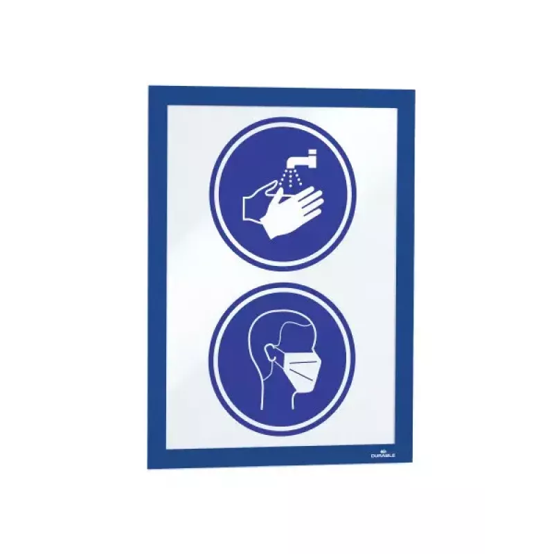 Magneetframe A4 Durable DURAFRAME blauw