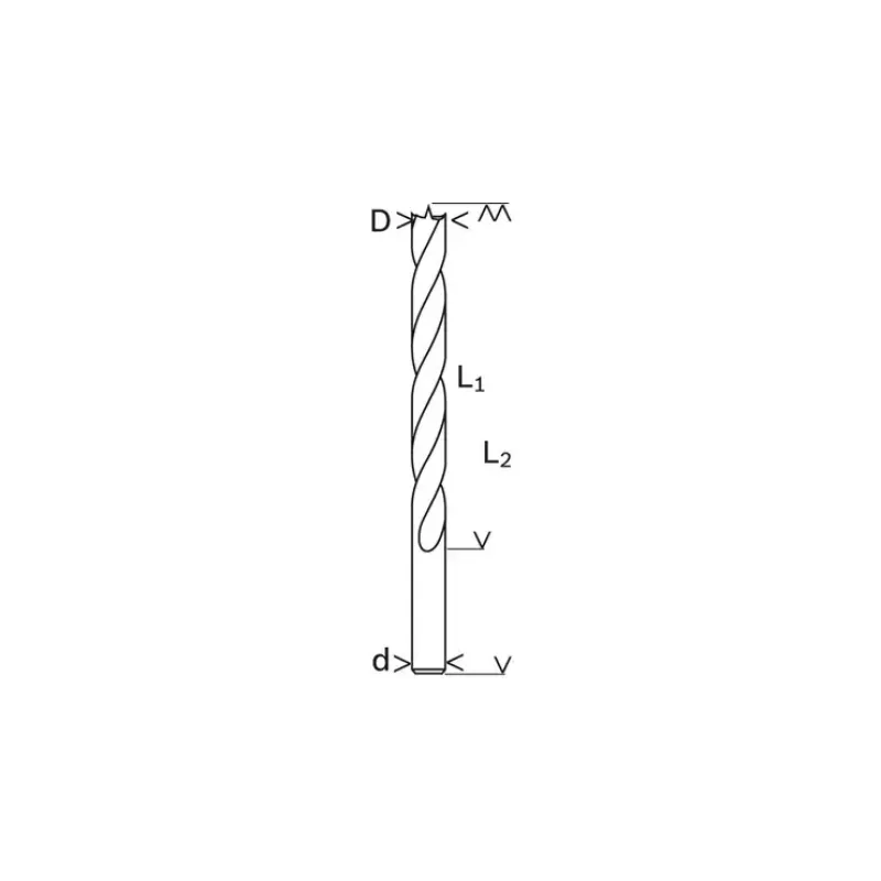 Bosch houtspiraalboor 15 mm, lengte 160 mm, cilindrische schacht (2608596312)