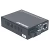 Intellinet 510547 Fast Ethernet WDM bidirectionele mediaconverter, 10/100Base-TX naar 100Base-FX (SC) singlemode, 20 km (12,4 mi), Rx1550/Tx1310 nm