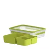 EMSA 518100 bewaarbox voor levensmiddelen rechthoekige box 1,2 L transparant 1 stuk