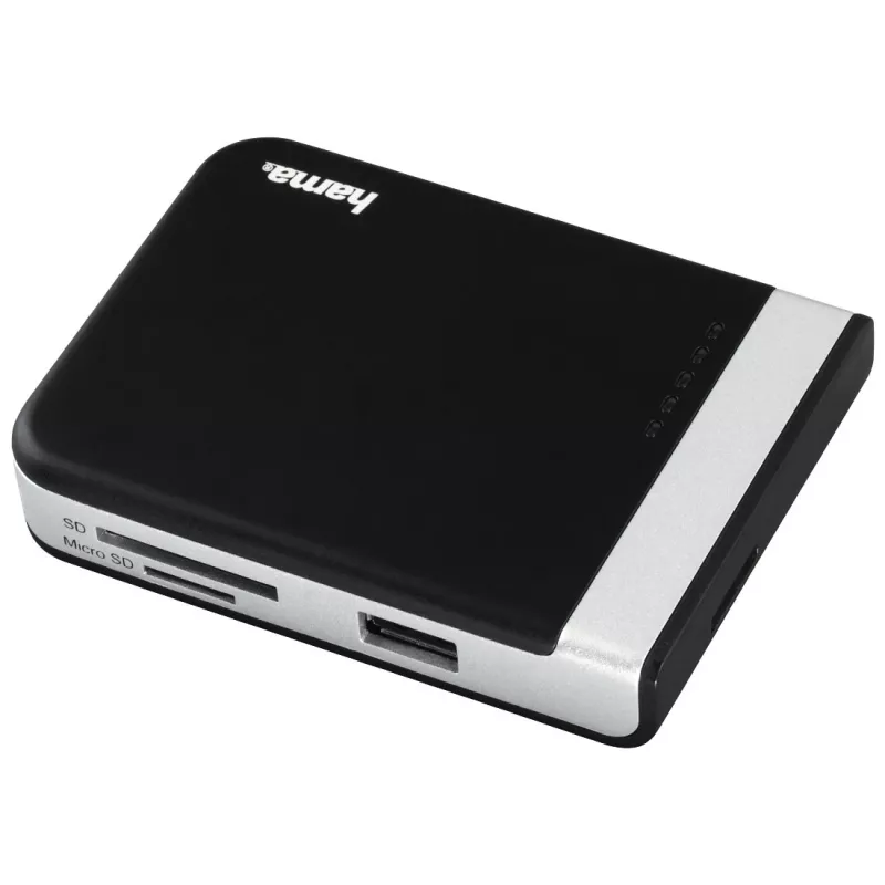 Hama 00054546 kaartlezer USB 3.2 Gen 1 (3.1 Gen 1) Type-A/Type-C zwart, zilver