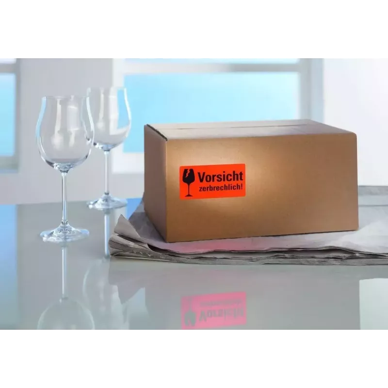 Zelfklevende etiketten Avery 7211 afgeronde rechthoek rood