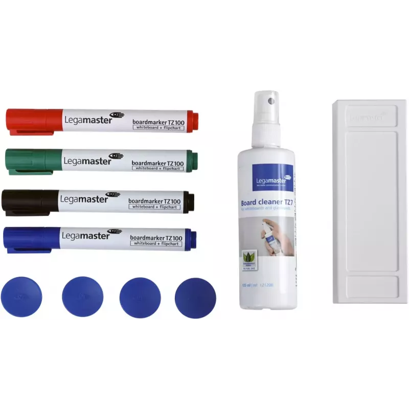 Legamaster BASIC 7-125100 accessoireset voor whiteboard, 10-delig, voor Legamaster UNIVERSAL, meerkleurig, 226×45×255 mm