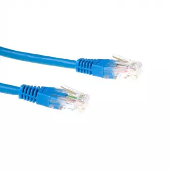 ACT blauw 1 meter LSZH U/UTP CAT6-patchkabel met RJ45-stekkers