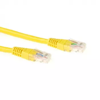 ACT geel 1 meter LSZH U/UTP CAT6-patchkabel met RJ45-stekkers