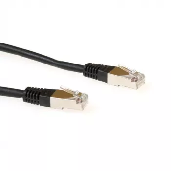 ACT zwart 3 meter LSZH SFTP CAT6 patchkabel met RJ45-stekkers