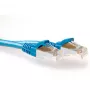 ACT 15 meter SFTP CAT6A patchkabel, blauw, rastnasenbescherming met RJ45-stekkers