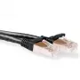 ACT zwart 7 meter SFTP CAT6A patchkabel rastnasenvrij met RJ45-stekkers