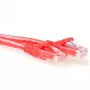 ACT rood 0,25 meter U/UTP CAT6 patchkabel snagless met RJ45-stekkers