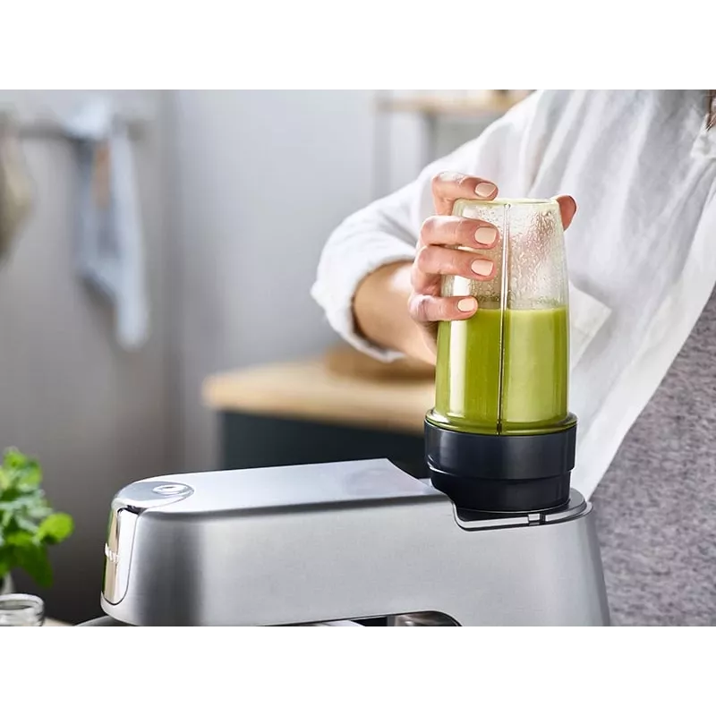 Kenwood KAH740PL Smoothie 2GO blenderopzetstuk, 2 x 0,6 L, grijs