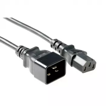Netkabel ACT Powercord C13 - C20 zwart 2 m