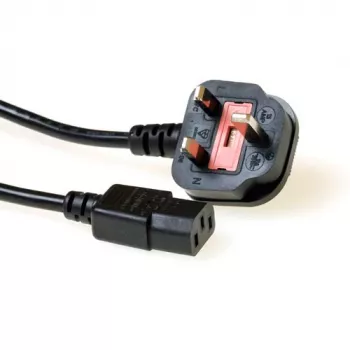 ACT netkabel UK-stekker - C13 zwart 2,5 m