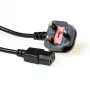 ACT netkabel UK-stekker - C13 zwart 2,5 m