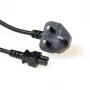 Netkabel UK-stekker ACT Powercord C5 zwart 1,8 m