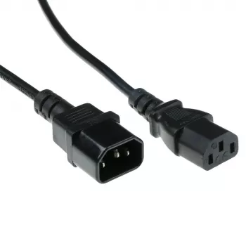 Netkabel C13 - C14 zwart 4 m ACT Powercord AK5149