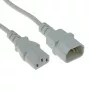 Netkabel ACT Powercord C13 - C14 wit 1,2 m