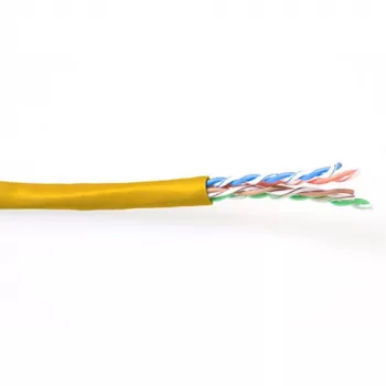 Patchkabel ACT CAT6 U/UTP Litze geel 100 m