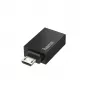Hama 00200307 kabeladapter Micro-USB USB Type-A zwart