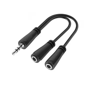 Hama 00200349 audiokabel 0,15 m 3,5mm 2 x 3,5mm zwart
