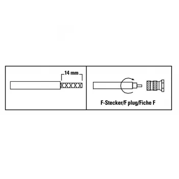 Hama 00205206 Coaxiale verbinder F-bus 2 stuks