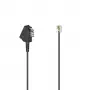 Hama 00201107 telefoonkabel 6 m zwart