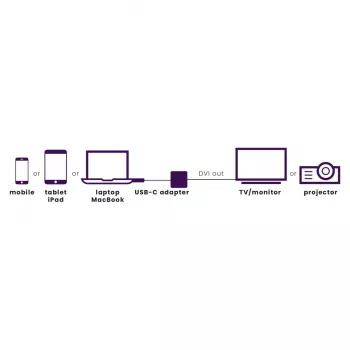 Marmitek Connect USB C to DVI - USB-C-naar-DVI-adapter