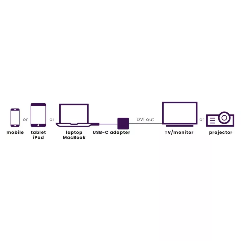 Marmitek Connect USB C to DVI - USB-C-naar-DVI-adapter