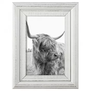 Enkele fotolijst Hama Canuto wit glas hout